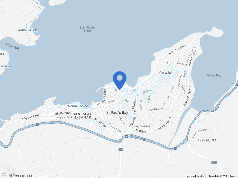 Map with Accommodation Marker